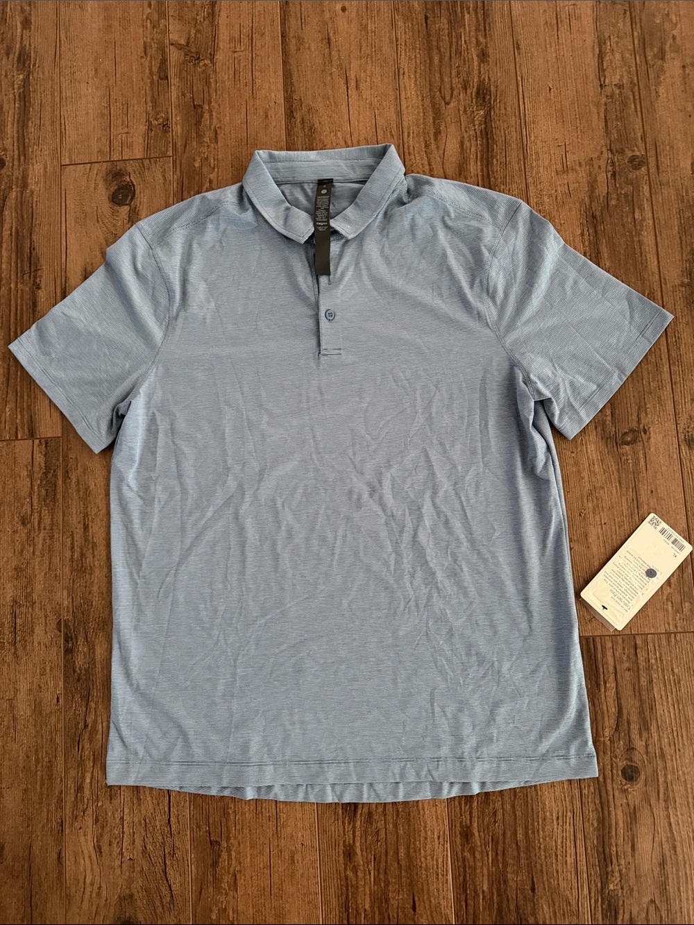 Blue Stripe Men's Evolution Polo Shirt